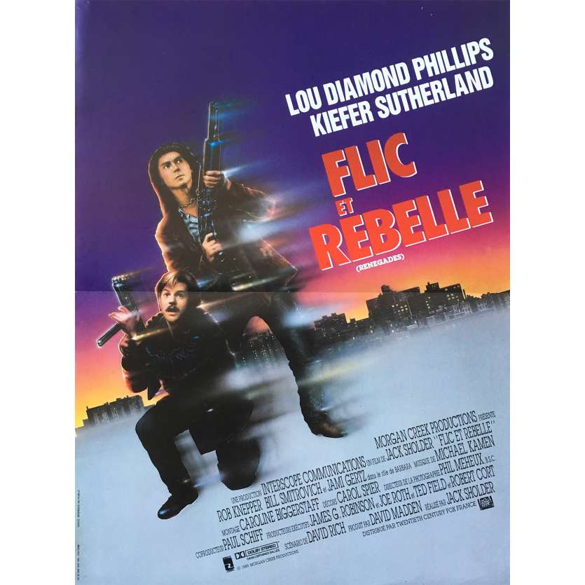 FLIC ET REBELLE Affiche de film - 40x60 cm. - 1989 - Kiefer Sutherland, Jack Sholder