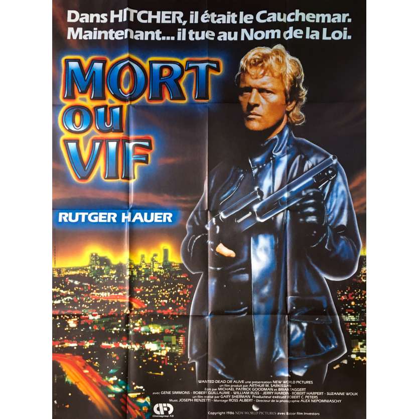 MORT OU VIF Affiche de film - 120x160 cm. - 1987 - Rutger Hauer, Gary Sherman