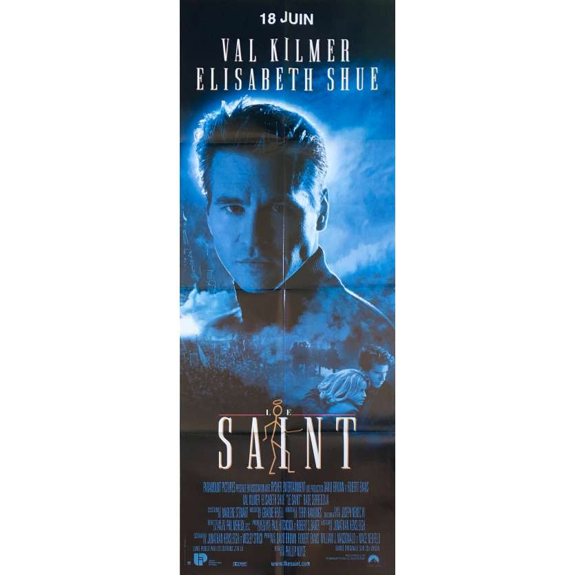 LE SAINT Affiche de film - 60x160 cm. - 1997 - Val Kilmer, Phillip Noyce