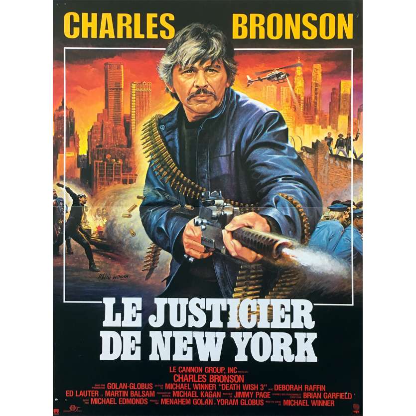 LE JUSTICIER DE NEW-YORK Affiche de film - 40x60 cm. - 1985 - Charles Bronson, Michael Winner