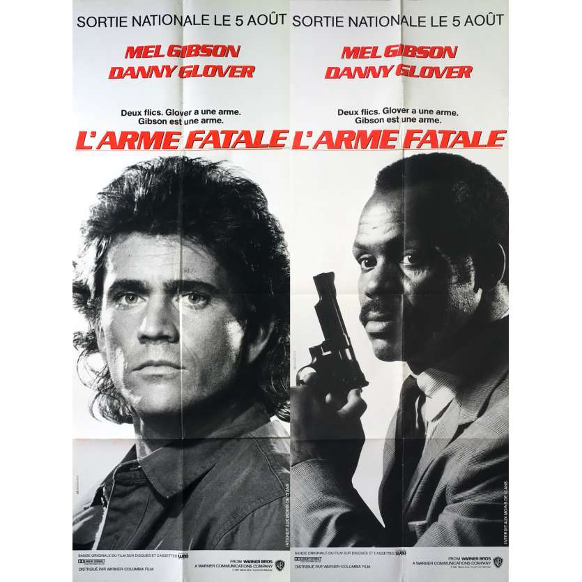 LETHAL WEAPON Original Movie Poster lot - 23x63 in. - 1987 - Richard Donner, Mel Gibson