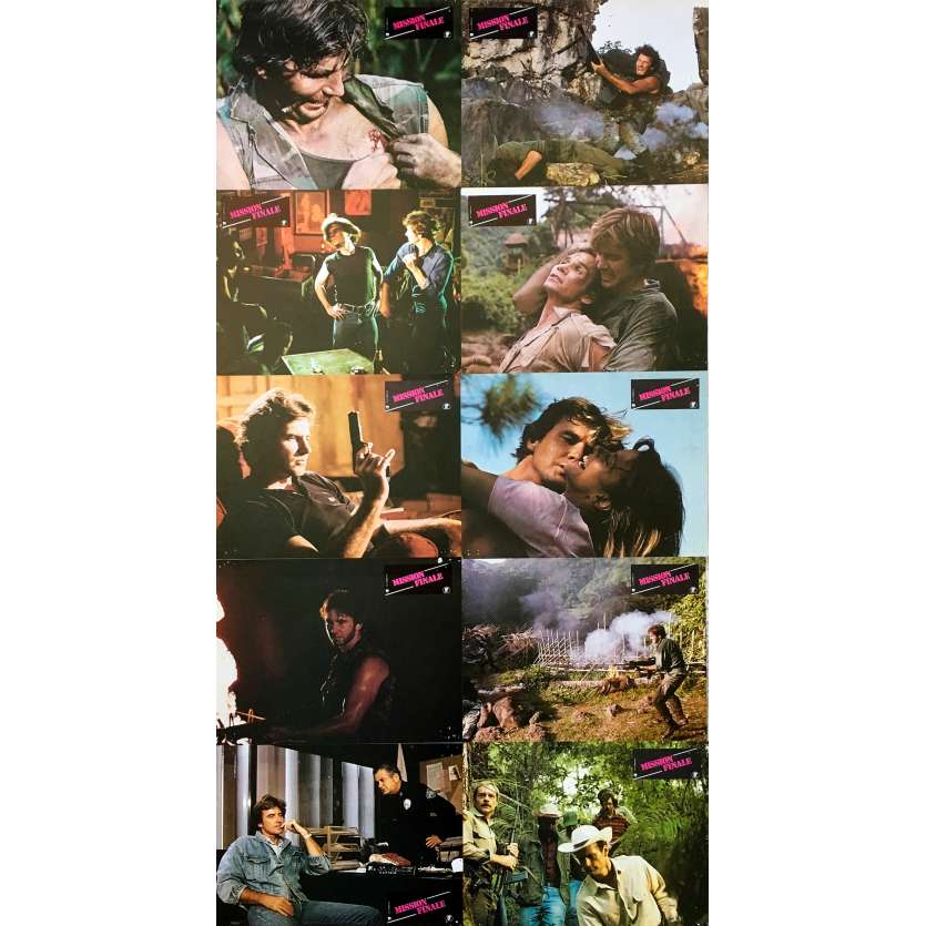 FINAL MISSION Original Lobby Cards x10 - 9x12 in. - 1984 - Cirio H. Santiago, Richard Young