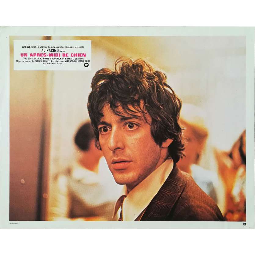 DOG DAY AFTERNOON Original Lobby Card N01 - 9x12 in. - 1975 - Sydney Lumet, Al Pacino