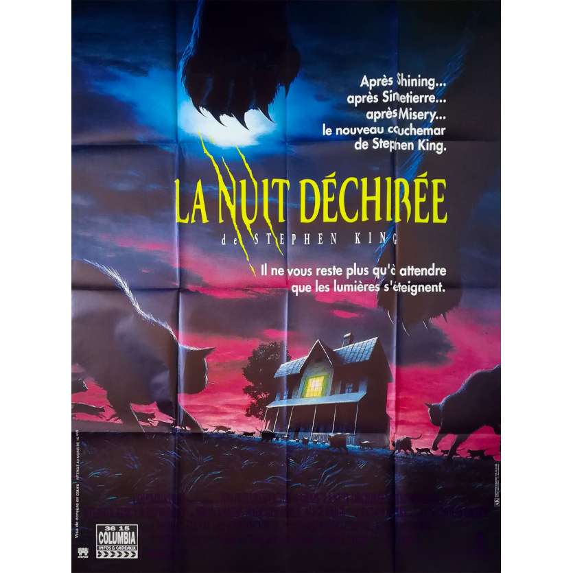 LA NUIT DECHIREE Affiche de film - 120x160 cm. - 1992 - Madchen Amick, Mick Garris