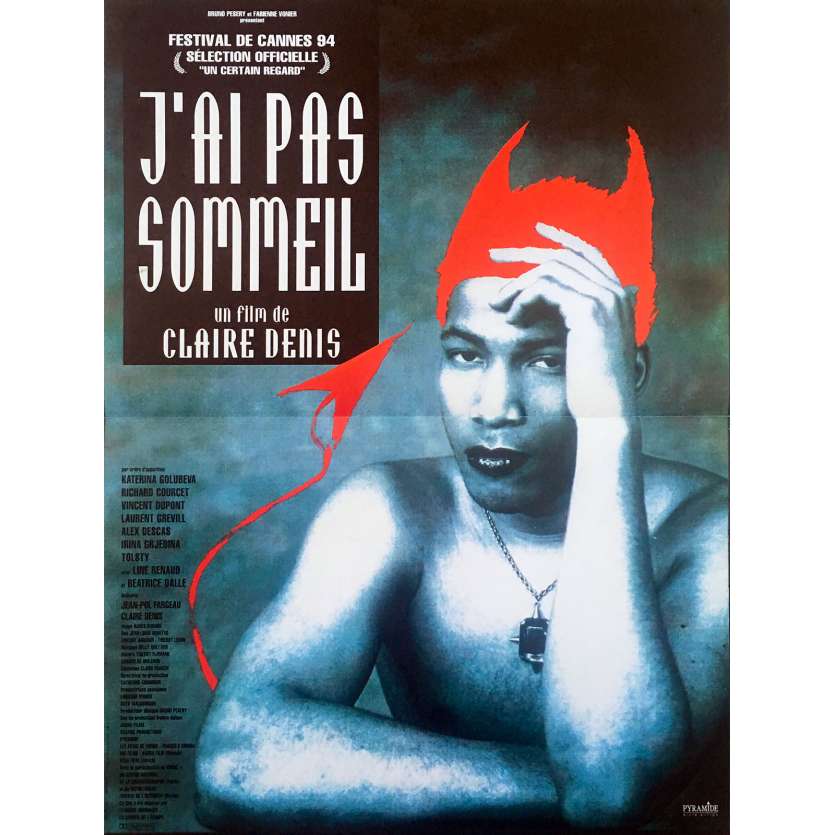 I CAN'T SLEEP Original Movie Poster - 15x21 in. - 1994 - Claire Denis, Yekaterina Golubeva