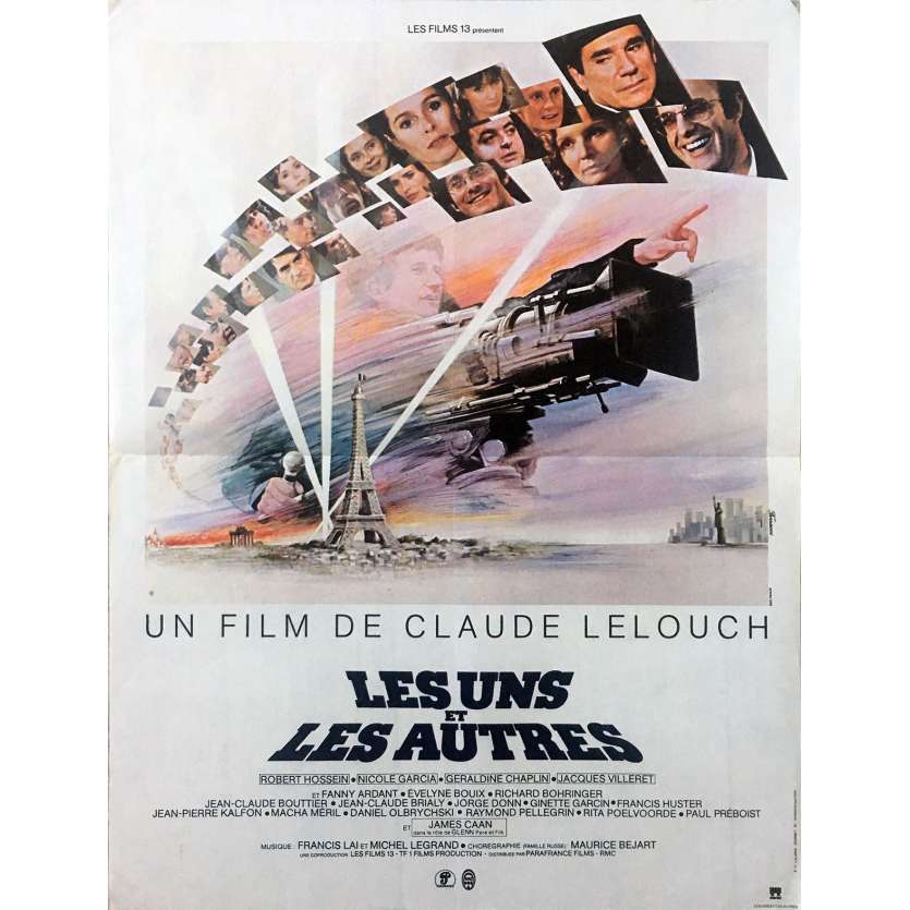 LES UNS ET LES AUTRES Affiche de film  - 40x60 cm. - 1981 - Robert Hossein, Claude Lelouch