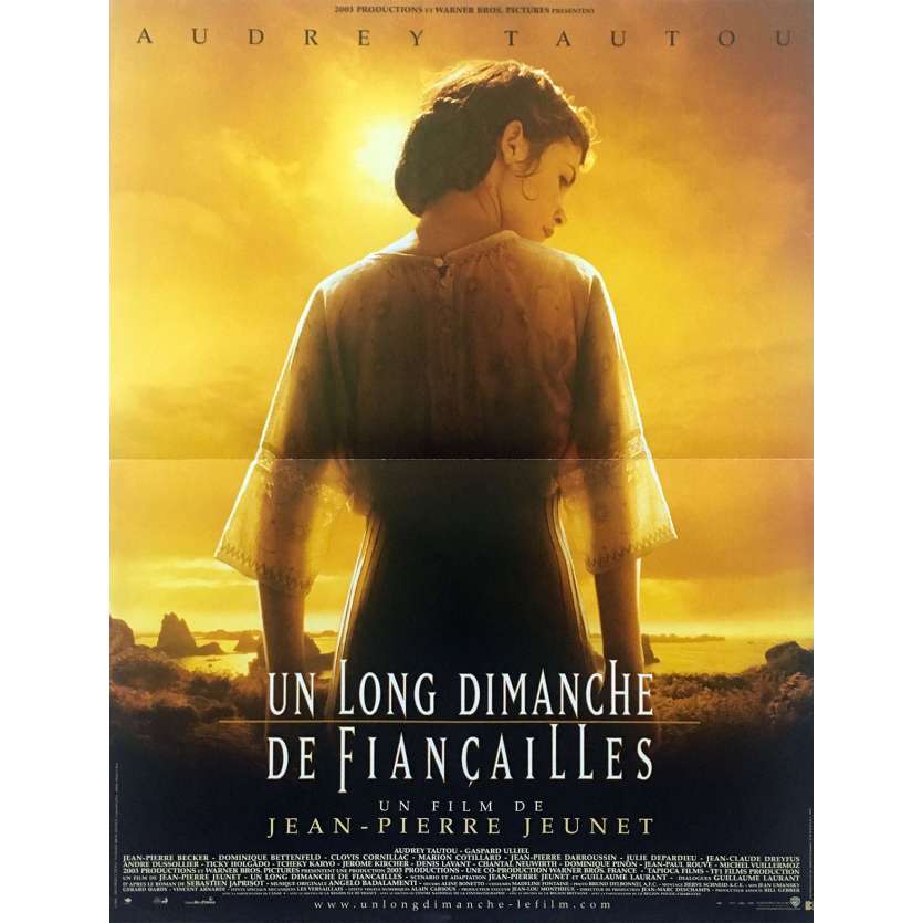 UN LONG DIMANCHE DE FIANÇAILLES Affiche de film - 40x60 cm. - 2004 - Audrey Tautou, Gaspard Ulliel, Jean-Pierre Jeunet