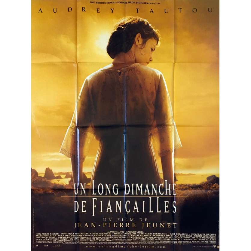 UN LONG DIMANCHE DE FIANÇAILLES Affiche de film - 120x160 cm. - 2004 - Audrey Tautou, Gaspard Ulliel, Jean-Pierre Jeunet