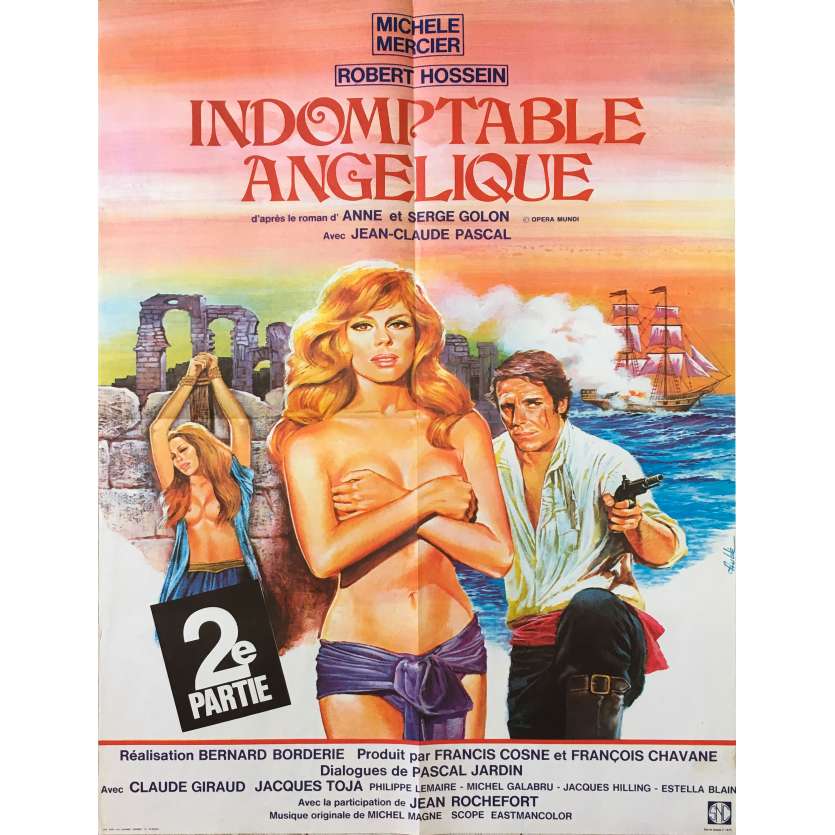 INDOMPTABLE ANGELIQUE Affiche de film - 60x80 cm. - 1967 - Michèle Mercier, Bernard Borderie