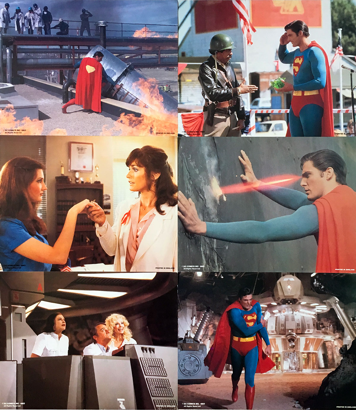 SUPERMAN 3 Lobby Cards 11x14 in.