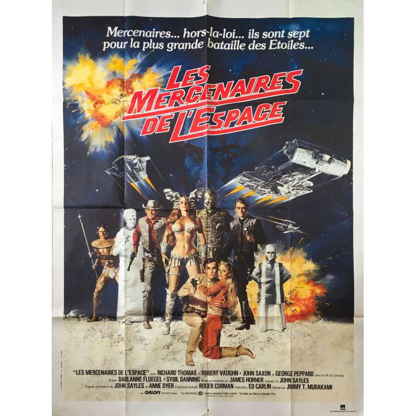 BATTLE BEYOND THE STARS Original Movie Poster - 47x63 in. - 1980 - Jimmy T. Murakami, George Peppard, Robert Vaughn