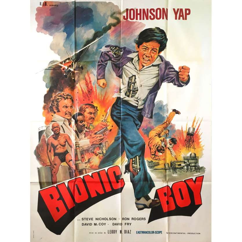 THE BIONIC BOY Original Movie Poster - 47x63 in. - 1977 - Leody M. Diaz, Johnson Yap