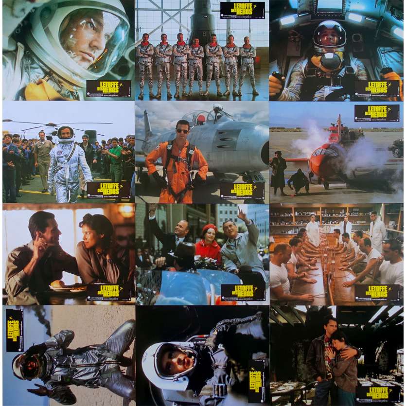 THE RIGHT STUFF Original Lobby Cards x12 - 9x12 in. - 1983 - Philip Kaufman, Sam Sheppard