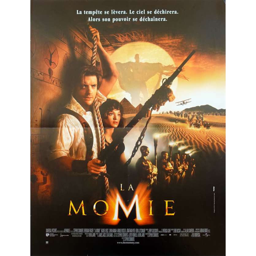 LA MOMIE Affiche de film - 40x60 cm. - 1999 - Brendan Fraser, Stephen Sommers