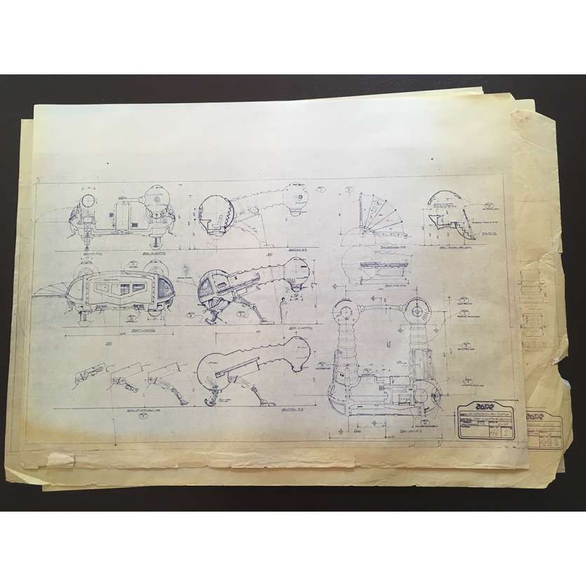 DUNE Original Blueprints Lot - Hornithopter - 1982 - David Lynch, Kyle McLachlan