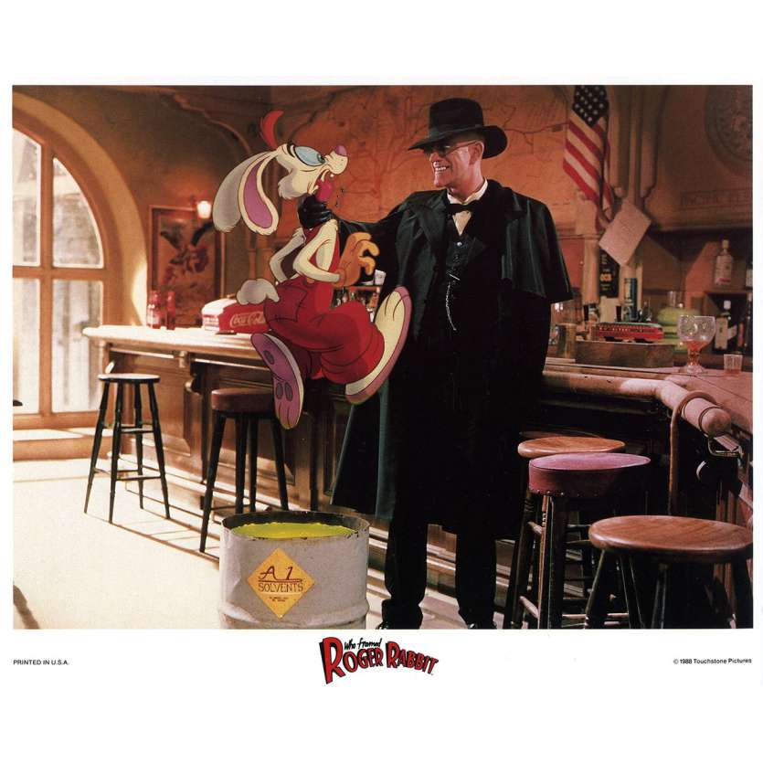 ROGER RABBIT Photo de film N07 - 20x25 cm. - 1988 - Bob Hoskins, Robert Zemeckis