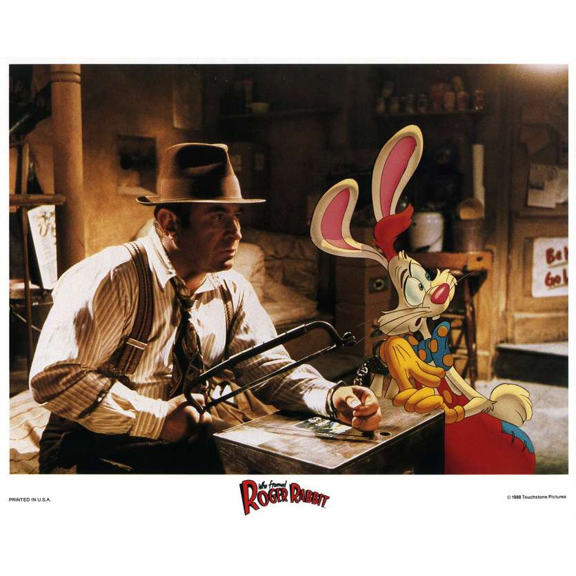 ROGER RABBIT Photo de film N01 - 20x25 cm. - 1988 - Bob Hoskins, Robert Zemeckis