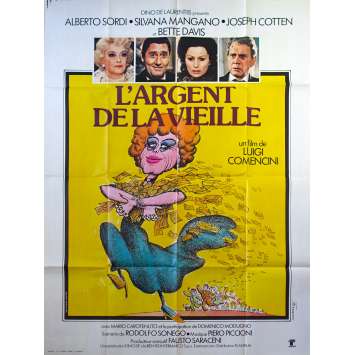 L'ARGENT DE LA VIEILLE Affiche de film 120x160 - 1972 - Alberto Sordi, Luigi Comencini