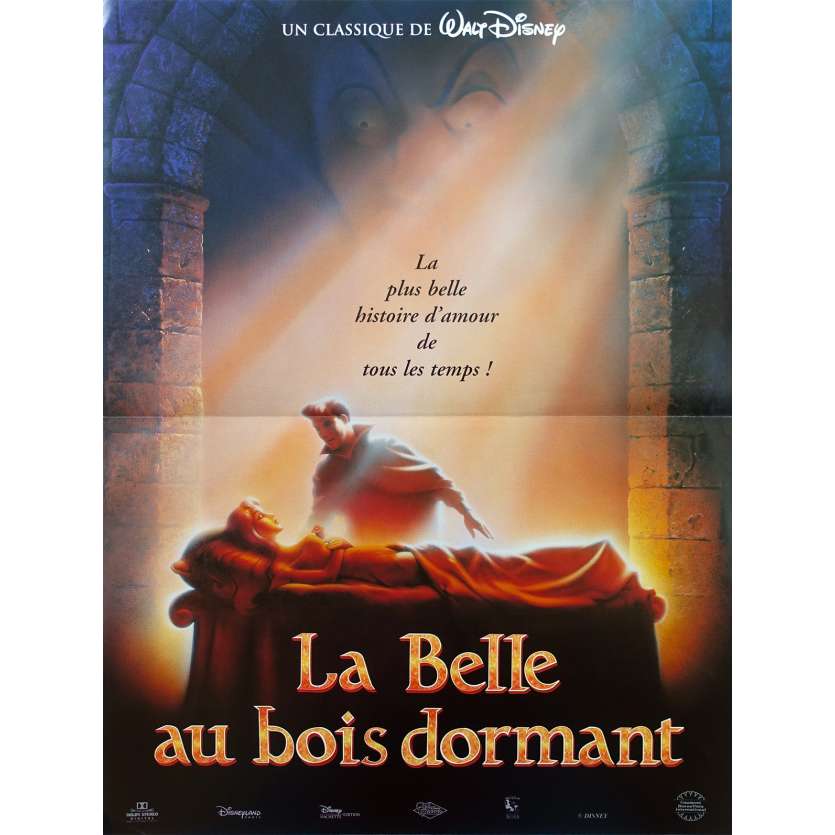 LA BELLE AU BOIS DORMANT Affiche de film - 40x60 cm. - R1990 - Mary Costa, Walt Disney