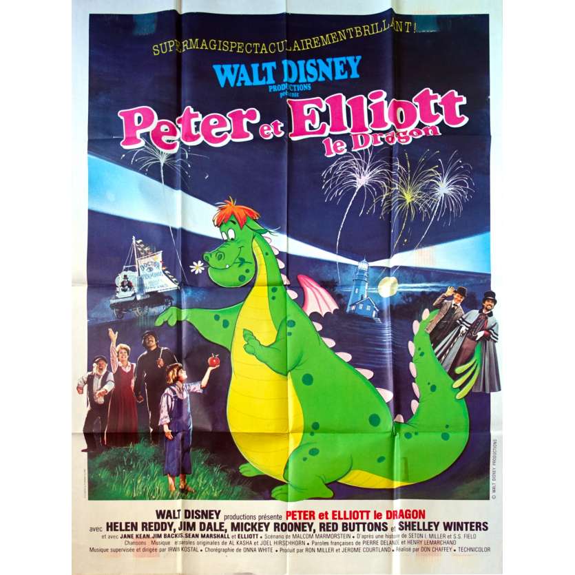 PETE'S DRAGON Original Movie Poster - 47x63 in. - 1977 - Walt Disney, Sean Marshall