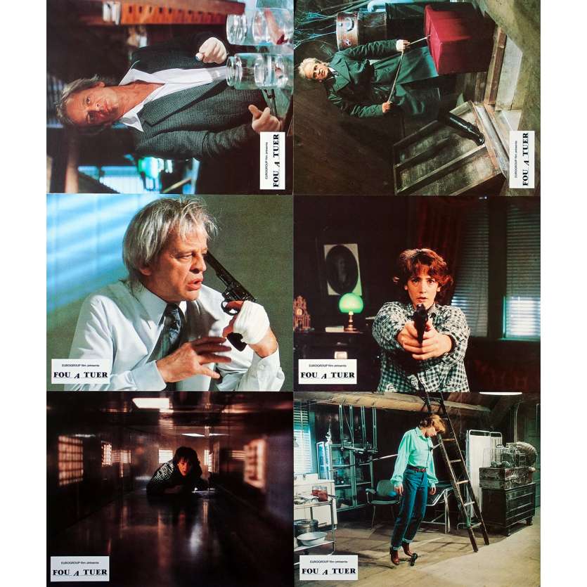 CRAWLSPACE French Lobby Cards x6 - 9x12 in. - 1986 - David Schmoeller , Klaus Kinski