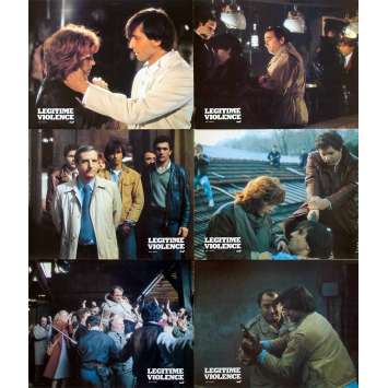 LEGITIME VIOLENCE French Lobby Cards x6 - 9x12 in. - 1982 - Serge Leroy, Claude Brasseur