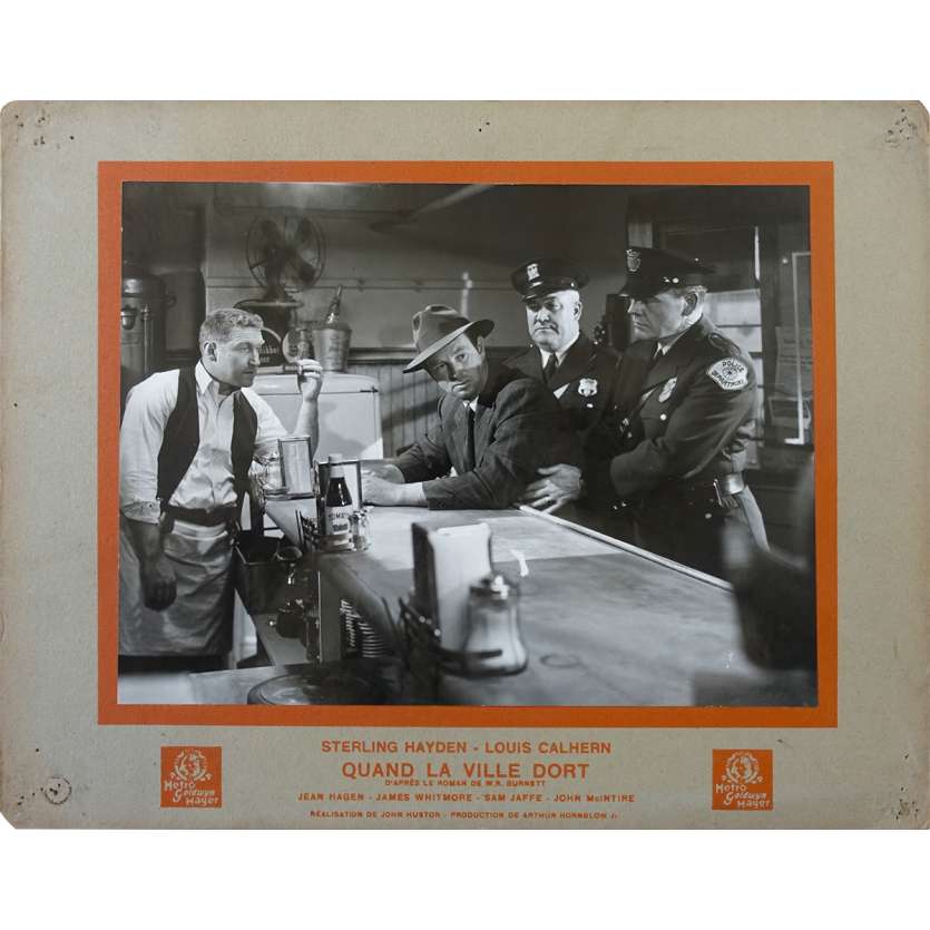 QUAND LA VILLE DORT Photo de film N1 - 24x30 cm. - 1950 - Sterling Hayden, Marylin Monroe, John Huston