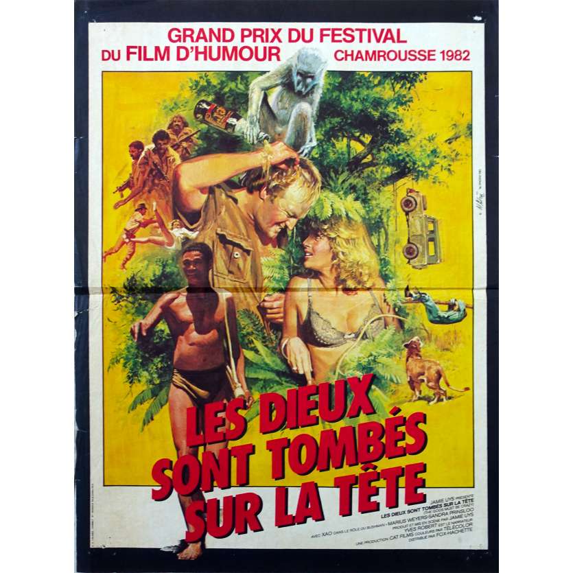 LES DIEUX SONT TOMBES SUR LA TETE Affiche de film - 40x60 cm. - 1980 - Nixau, Jamie Uys