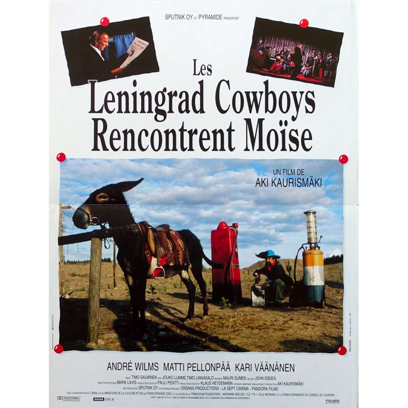 LENINGRAD COWBOYS MEETS MOSES Original Movie Poster - 15x21 in. - 1994 - Aki Kaurismäki, Twist-Twist Erkinharju