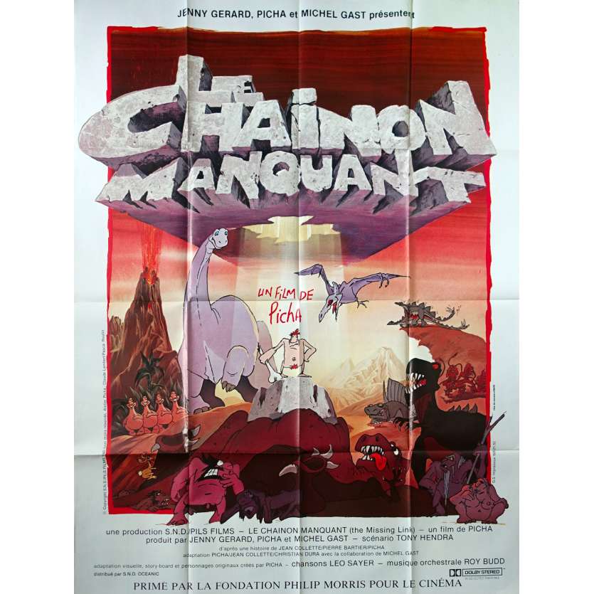 LE CHAINON MANQUANT Affiche de film  - 120x160 cm. - 1980 - Richard Darbois, Picha