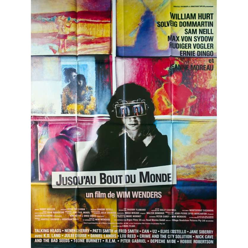 JUSQU'AU BOUT DU MONDE Affiche de film - 120x160 cm. - 1991 - William Hurt, Wim Wenders