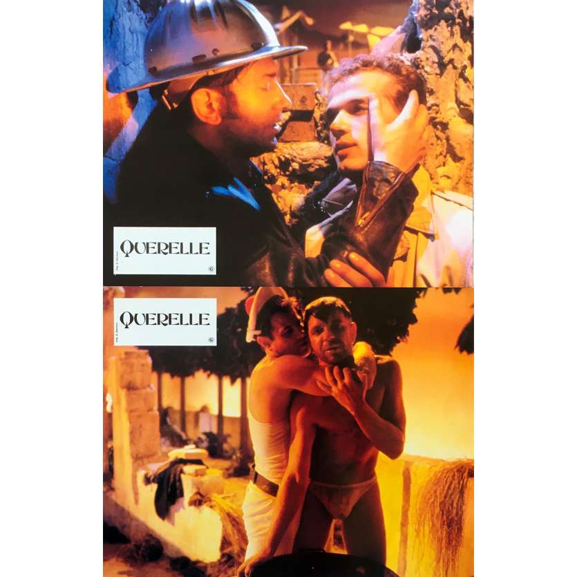 QUERELLE Original Lobby Cards x2 - 9x12 in. - 1982 - R. W. Fassbinder, Brad Davis