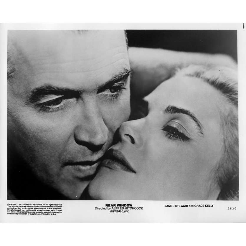 FENETRE SUR COUR Photo de presse 5313-2 - 20x25 cm. - 1954 / R1983 - James Stewart, Alfred Hitchcock