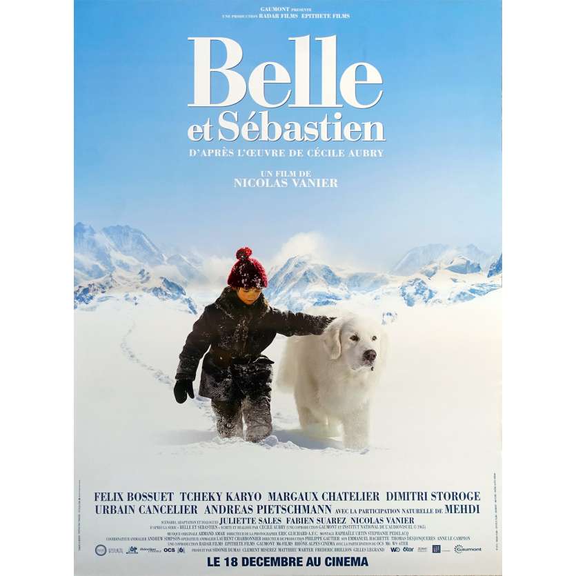 BELLE & SEBASTIAN Movie Poster 9x12 in.