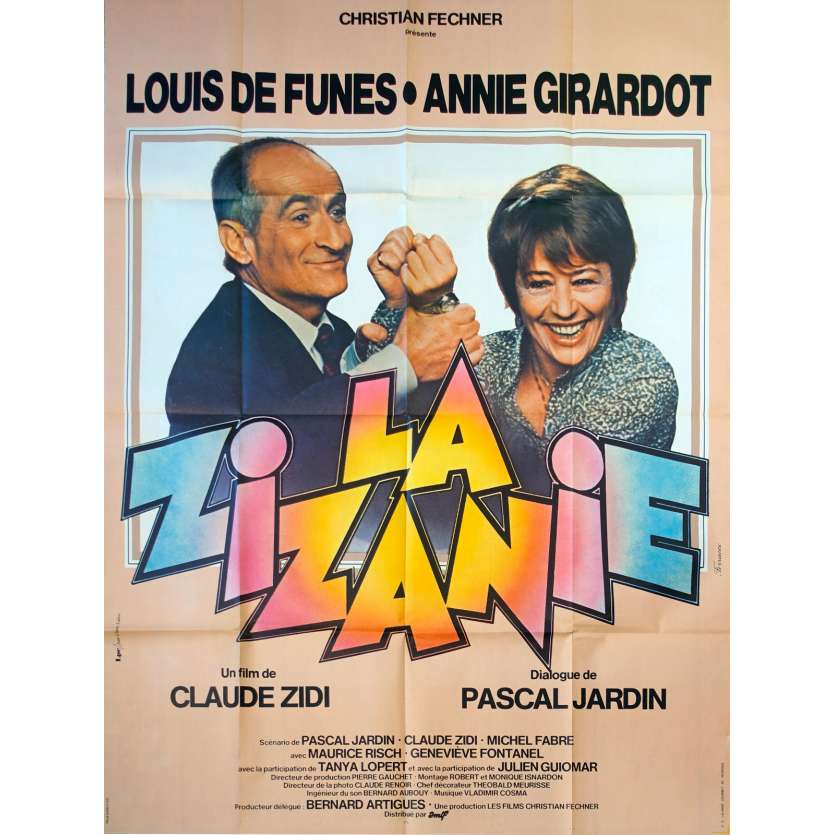 LA ZIZANIE Affiche de film - 120x160 cm. - 1978 - Louis de Funès, Annie Girardot, Claude Zidi