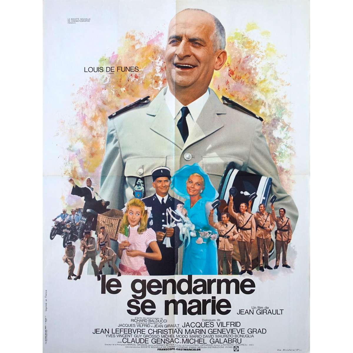  Affiche  de LE  GENDARME  SE  MARIE  THE TROOPS GET MARRIED