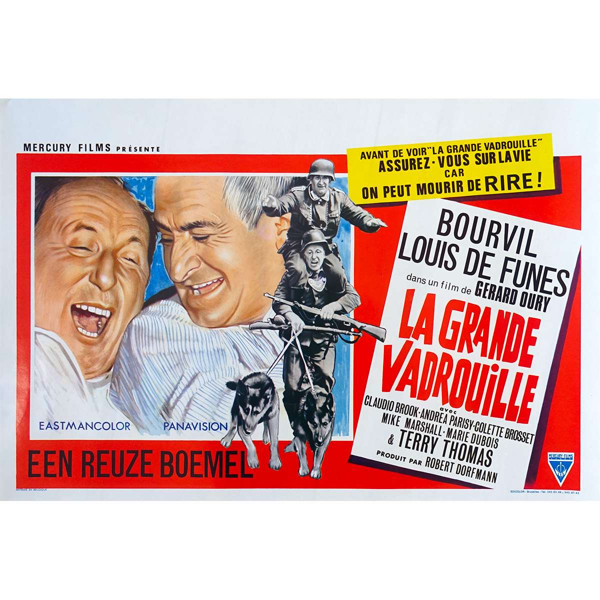 LA GRANDE VADROUILLE Movie Poster - 15x21 in. - 1966//R2010