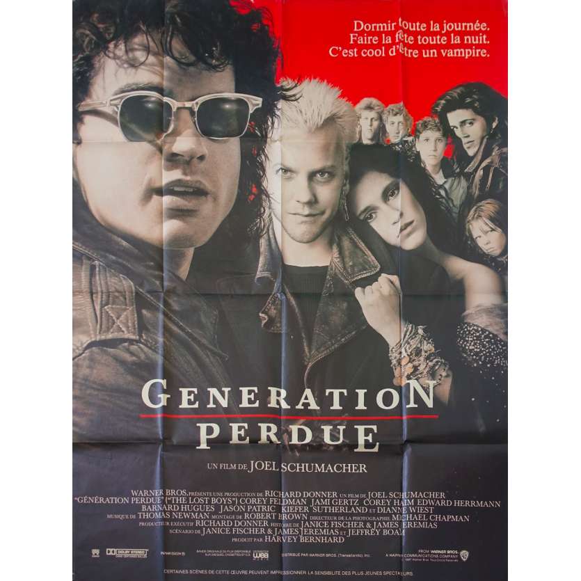 GENERATION PERDUE Affiche de film - 120x160 cm. - 1987 - Kieffer Sutherland, Joel Schumacher