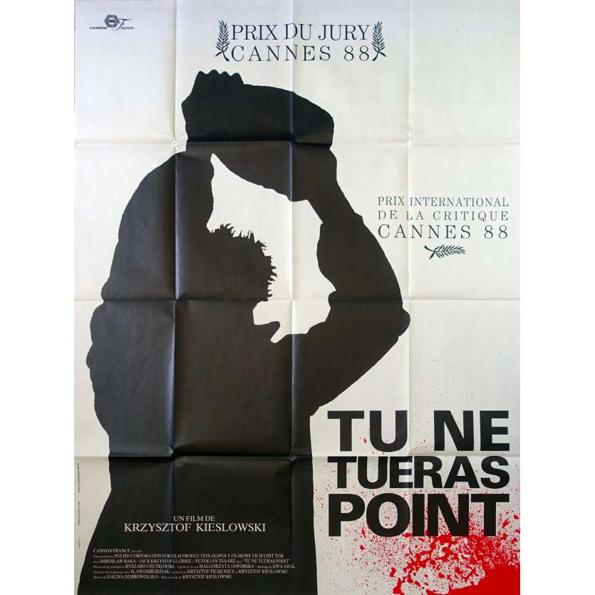 TU NE TUERAS POINT Affiche de film - 120x160 cm. - 1988 - Miroslaw Baka, Krzysztof Kieslowski