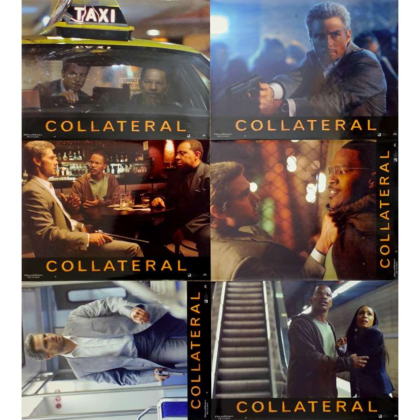 COLLATERAL Original Lobby Cards x6 - 9x12 in. - 2004 - Michael Mann, Tom Cruise