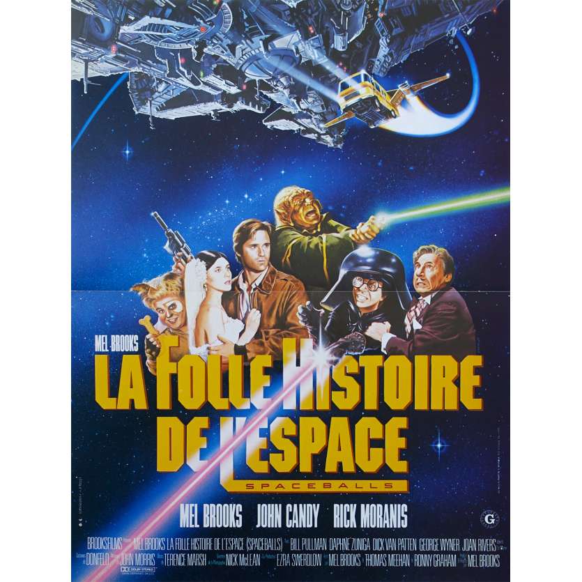 LA FOLLE HISTOIRE DE L'ESPACE Affiche de film - 40x60 cm. - 1987 - Rick Moranis, Mel Brooks