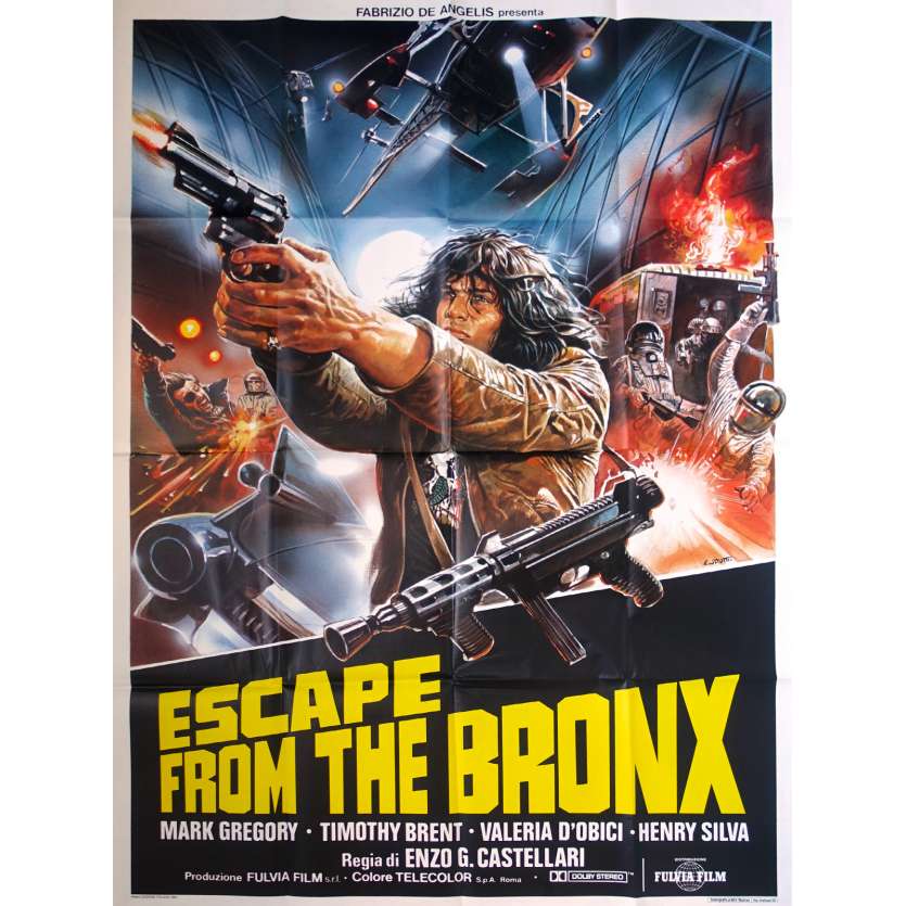 LES GUERRIERS DU BRONX 2 Affiche de film - 100x140 cm. - 1983 - Mark Gregory, Henry Silva, Enzo G. Castellari