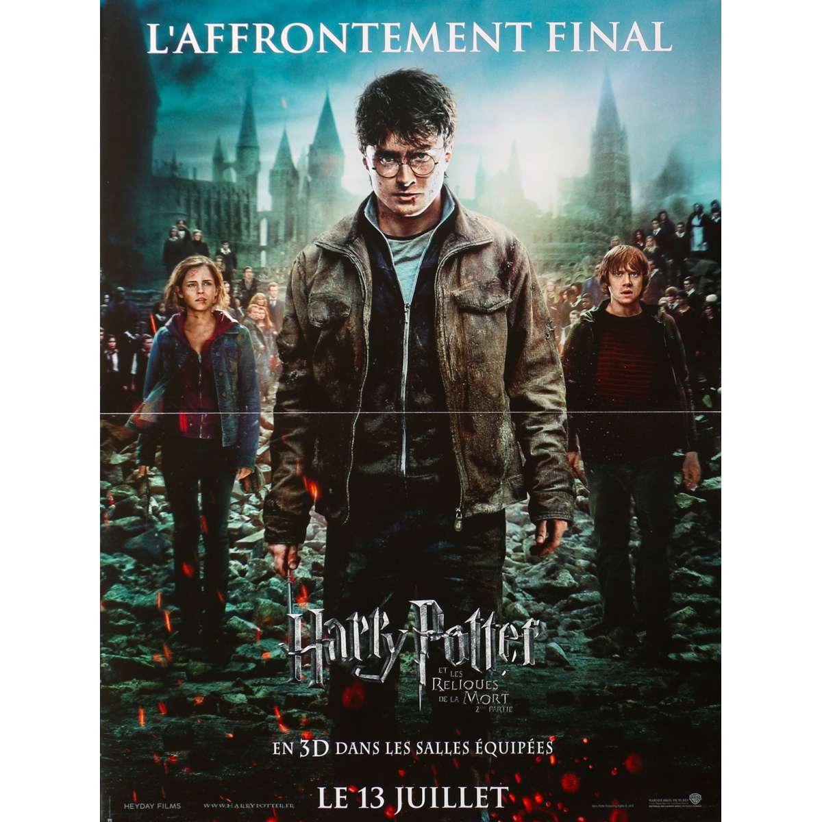 Affiche De Cinéma Française De HARRY POTTER 7 - LES RELIQUES DE LA MORT