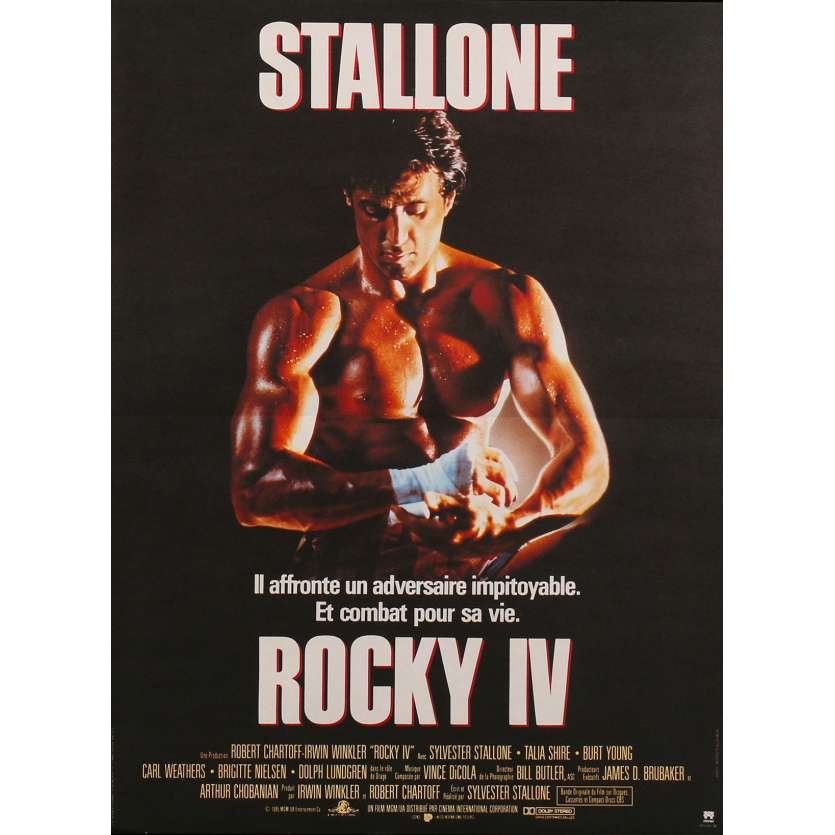 ROCKY IV 4 Affiche de film - 40x60 cm. - 1985 - Sylvester Stallone, Dolph Lundgren, Sylvester Stallone