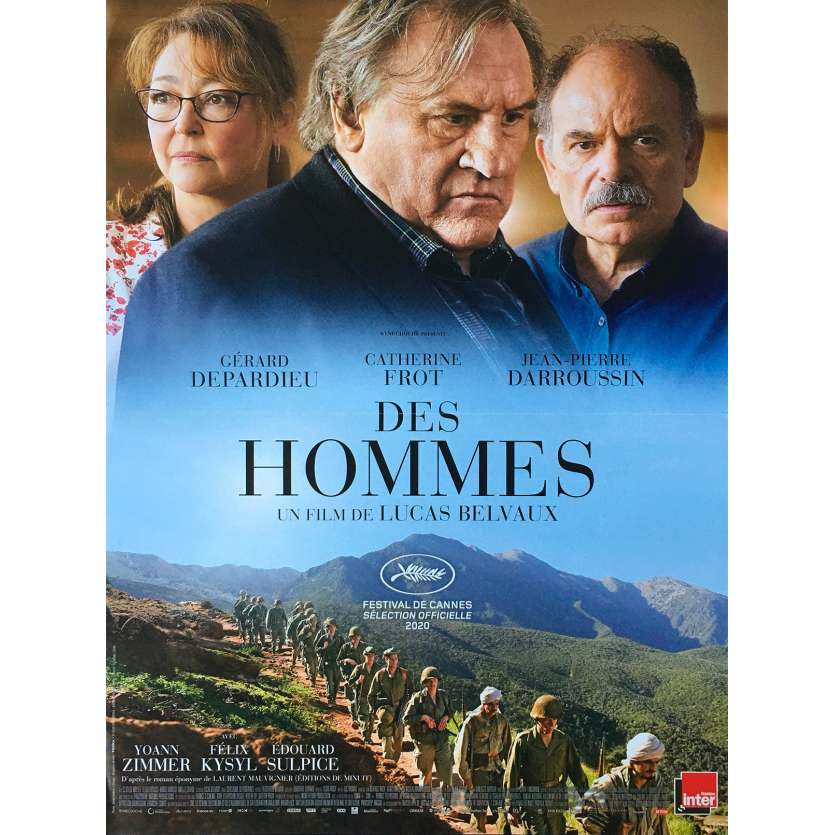 SOME MEN Original Movie Poster - 15x21 in. - 2020 - Lucas Belvaux, Gérard Depardieu