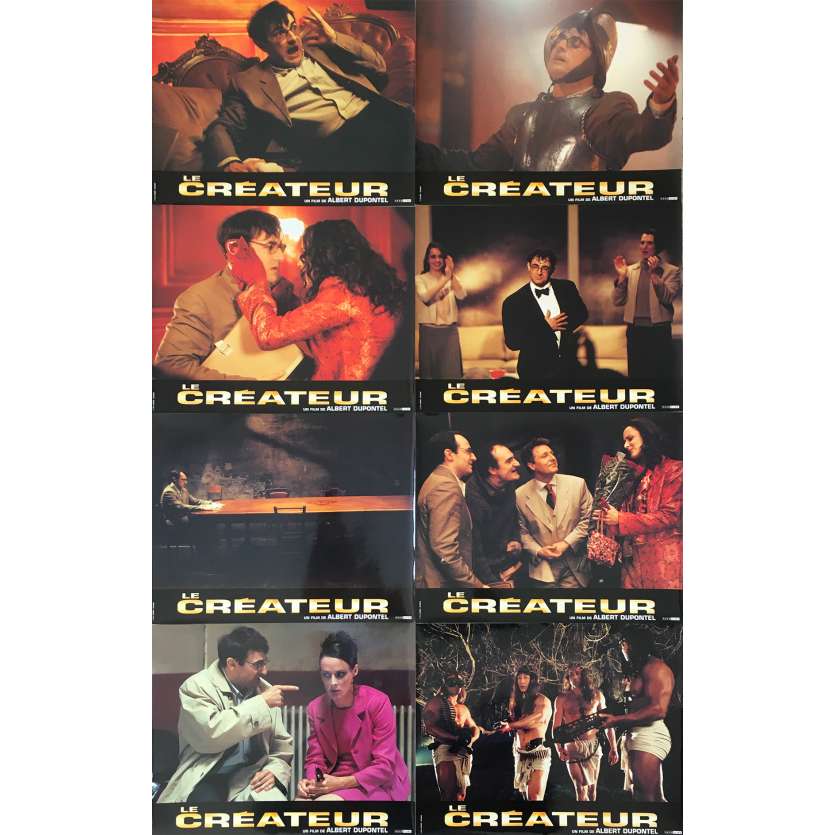 THE CREATOR Original Lobby Cards - 9x12 in. - 1999 - Albert Dupontel, Claude Perron