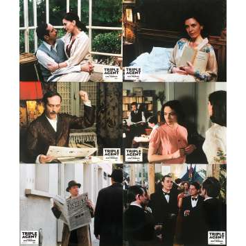 TRIPLE AGENT Original Lobby Cards - 9x12 in. - 2004 - Éric Rohmer, Katerina Didaskalou