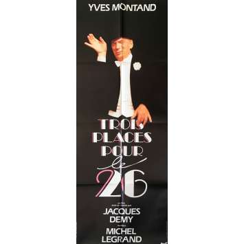 3 SEATS FOR THE 26 Original Movie Poster Style B - 23x63 in. - 1988 - Jacques Demy, Yves Montand