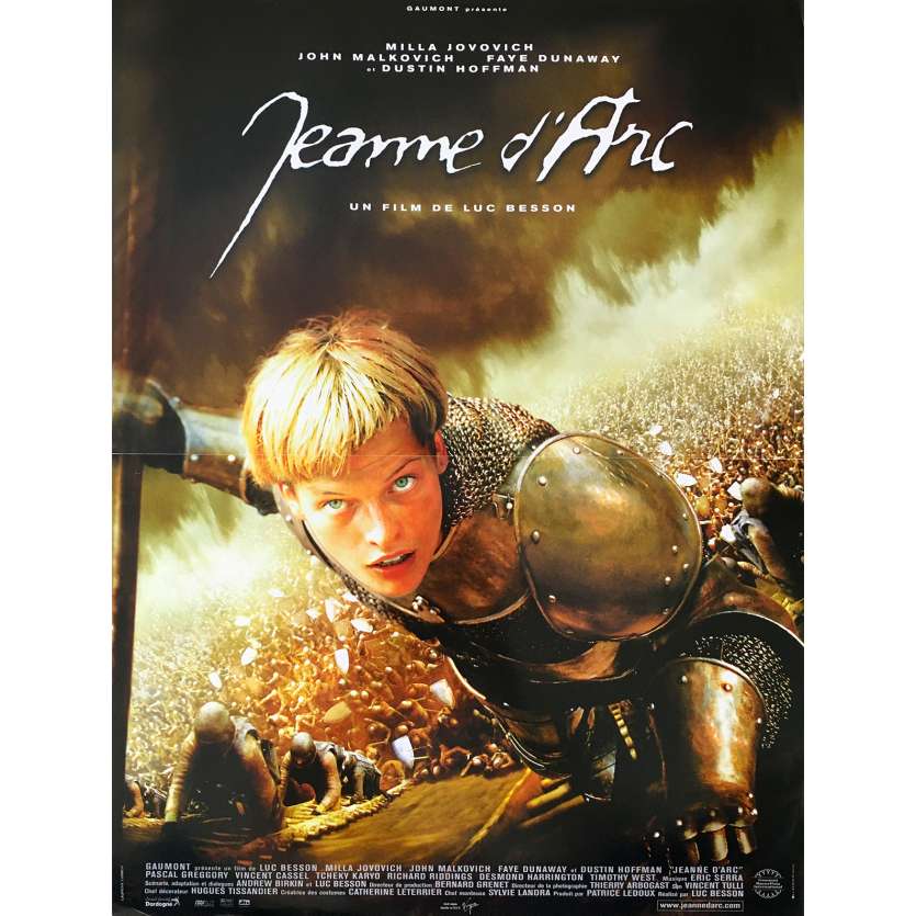 JEANNE D'ARC Affiche de film - 40x60 cm. - 1999 - Milla Jovovich, Luc Besson