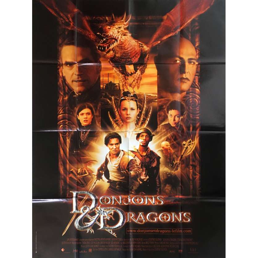 DONJONS ET DRAGONS Affiche de film - 120x160 cm. - 2000 - Jeremy Irons, Courtney Solomon